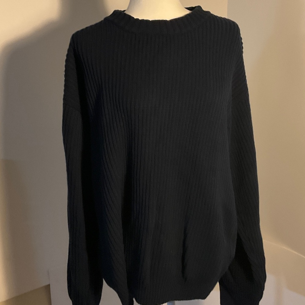 American Giant Women's Navy Crew Neck Sweater